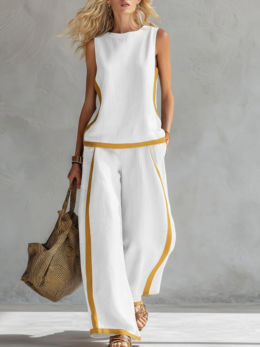 Conjunto deportivo elegante de dos piezas Giovanna de Alessia Madrid, ropa deportiva moderna y cómoda para mujer.