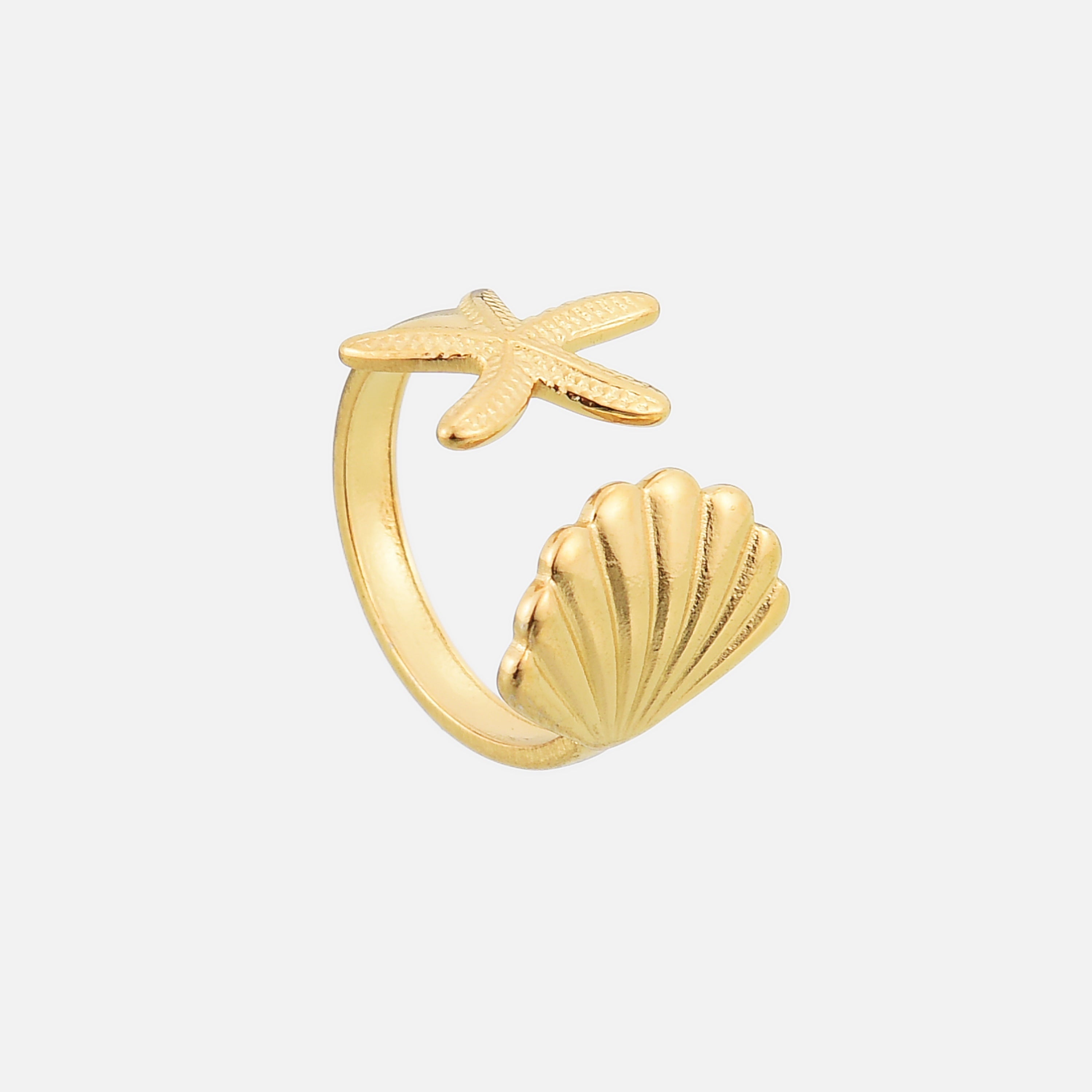 Anillo ajustable Marina de Alessia Madrid con diseño elegante en plata brillante y detalles náuticos.