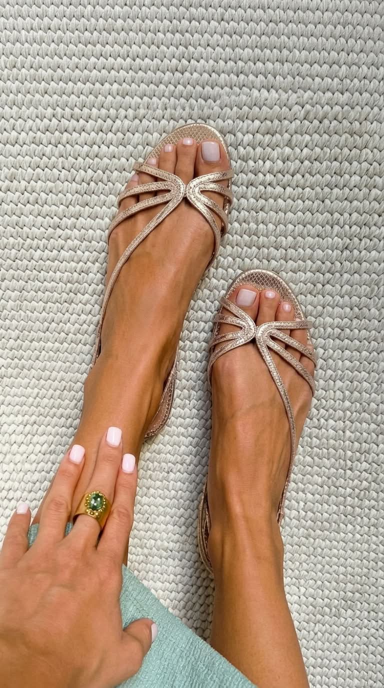 Sandalias de tiras metalizadas Alessia Madrid con diseño brillante y elegante en color plateado para mujer.