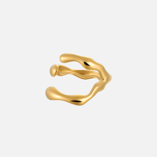 Anillo deslizante ajustable de Alessia Madrid con diseño elegante y acabado brillante en plata.
