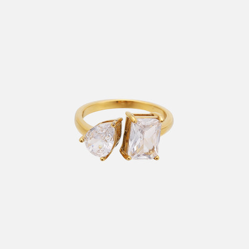 Anillo ajustable Elara de Alessia Madrid, con diseño elegante y detalles finos en plata para mujer.