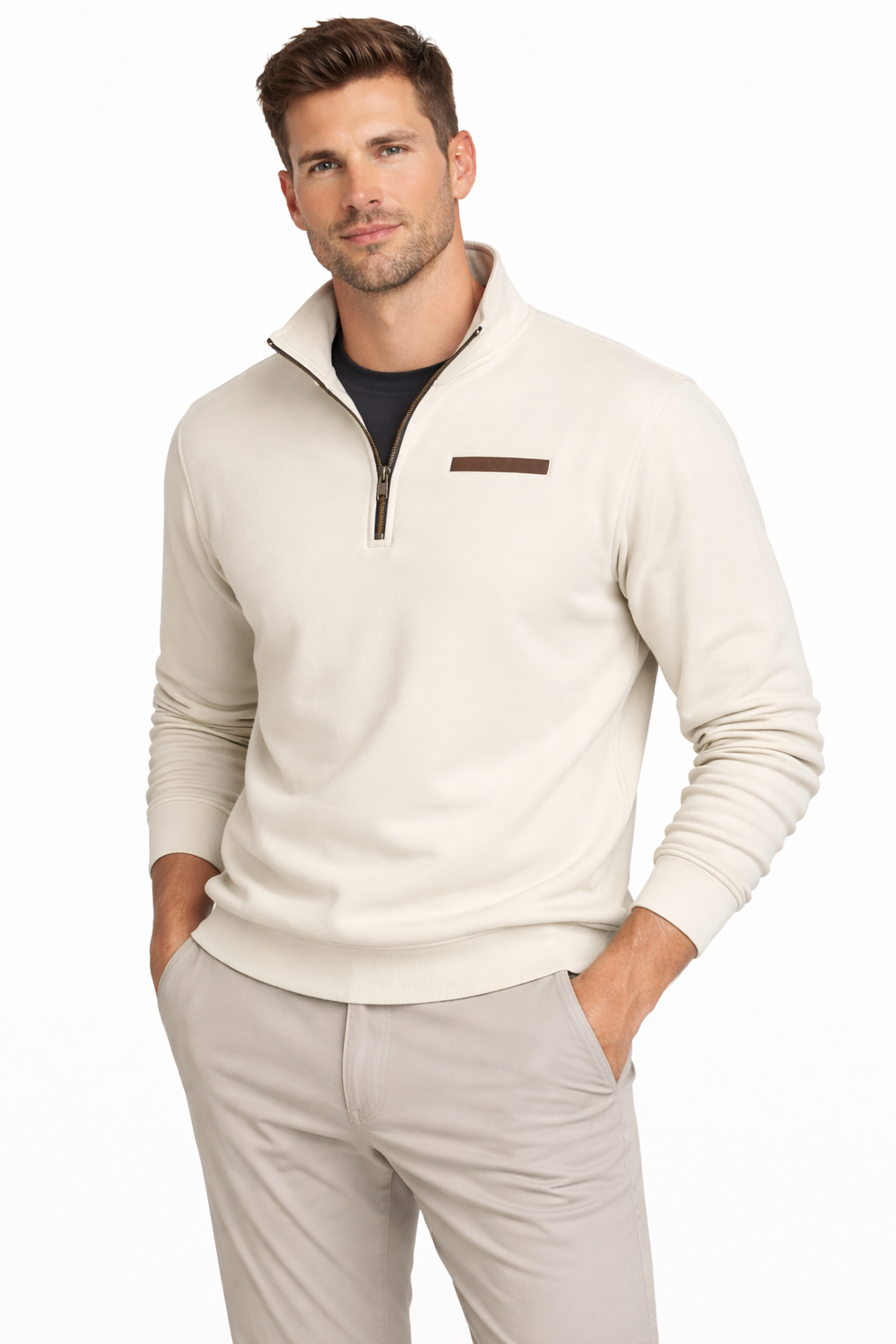 Thiago | Sudadera casual de polar para hombre - Alessia Madrid