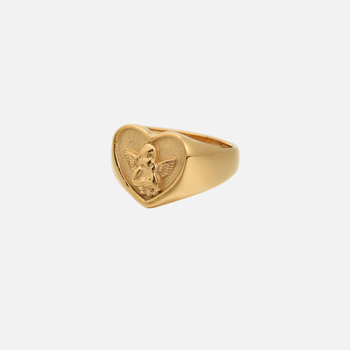 Anillo de ángel en forma de corazón de la marca Alessia Madrid, con detalles delicados y acabado elegante.