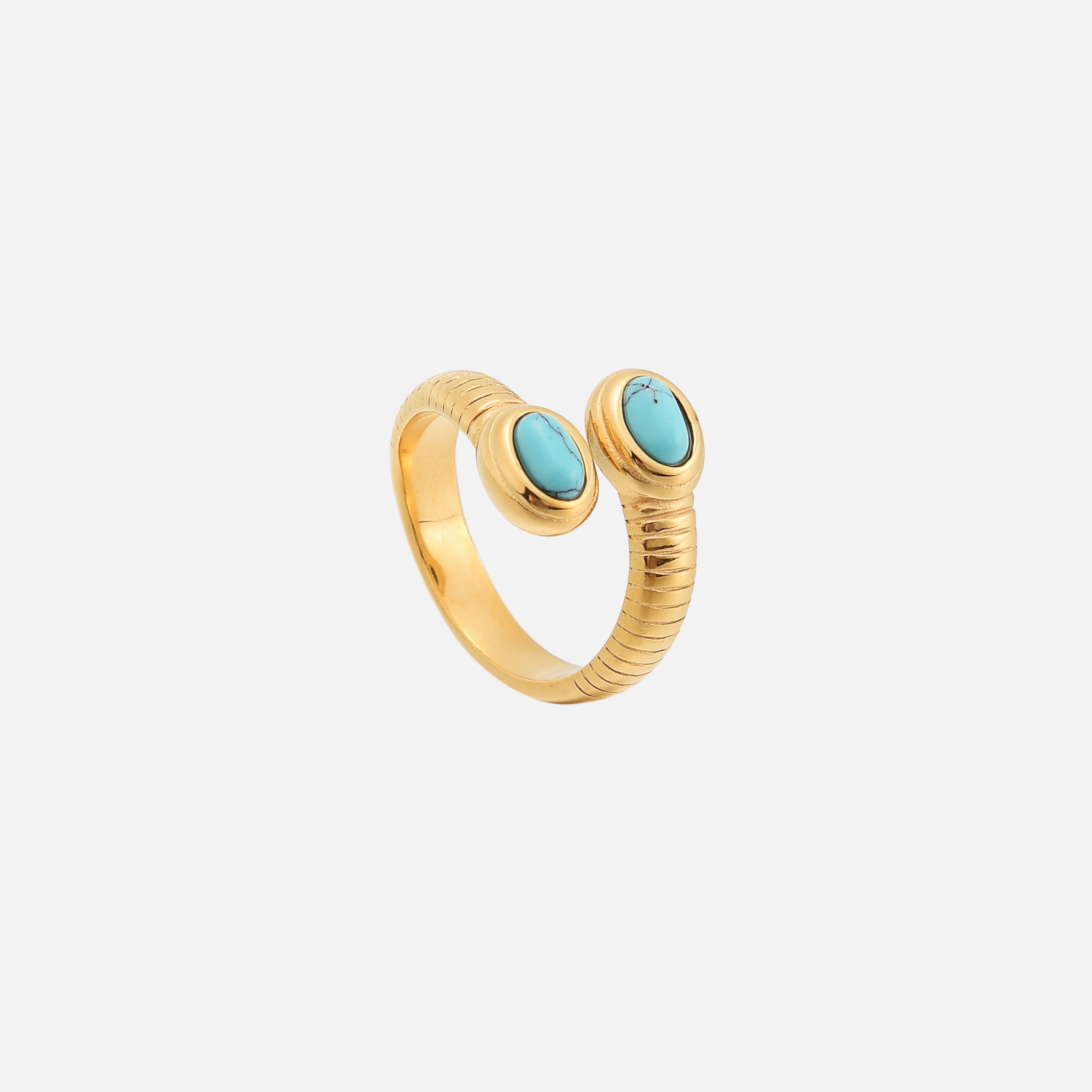 Anillo ajustable Delaphine de Alessia Madrid en plata con diseño elegante y detalles finos, visible en la imagen.