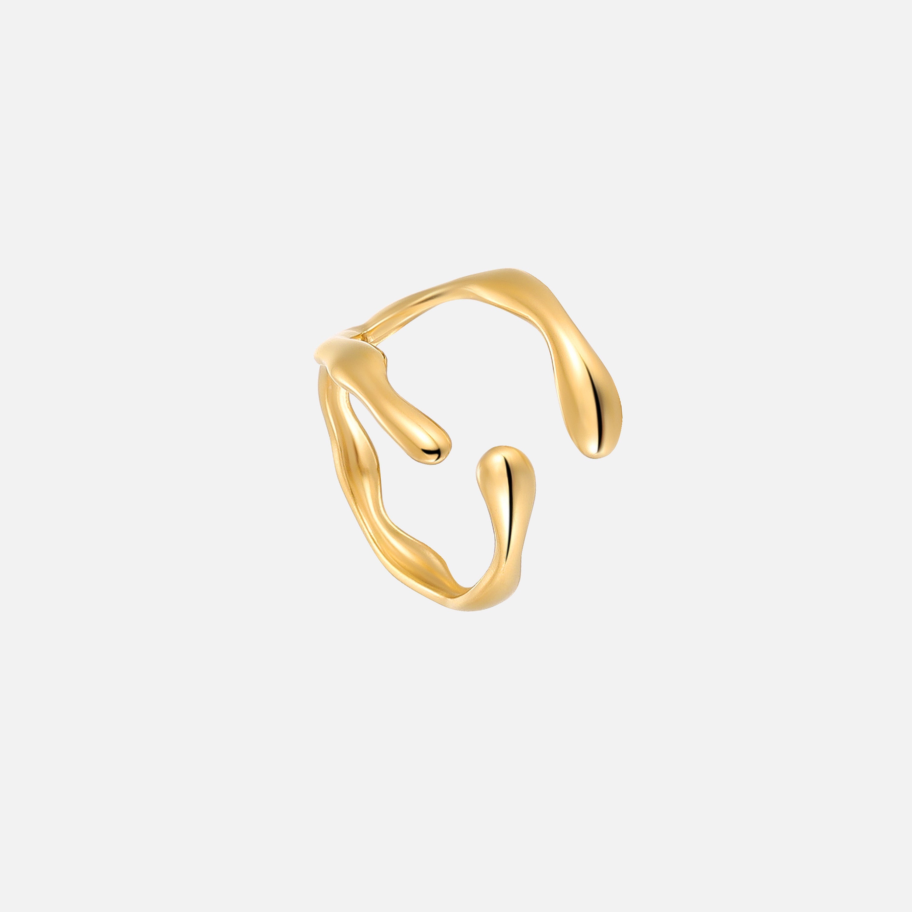 Anillo deslizante ajustable de la marca Alessia Madrid, con diseño elegante y detalles metálicos en la imagen.