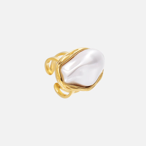 Anillo ajustable Aura de Alessia Madrid, diseño elegante con acabado en plata, mostrando detalles ornamentales en la imagen.