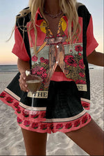 Conjunto de verano corto Dana de Alessia Madrid, ropa ligera y fresca para mujer, en colores vibrantes y diseño moderno.