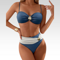 Bikini de dos piezas elegante y ceñido de Marcelle, en color negro, con diseño ajustado y estilo sofisticado para bañistas.