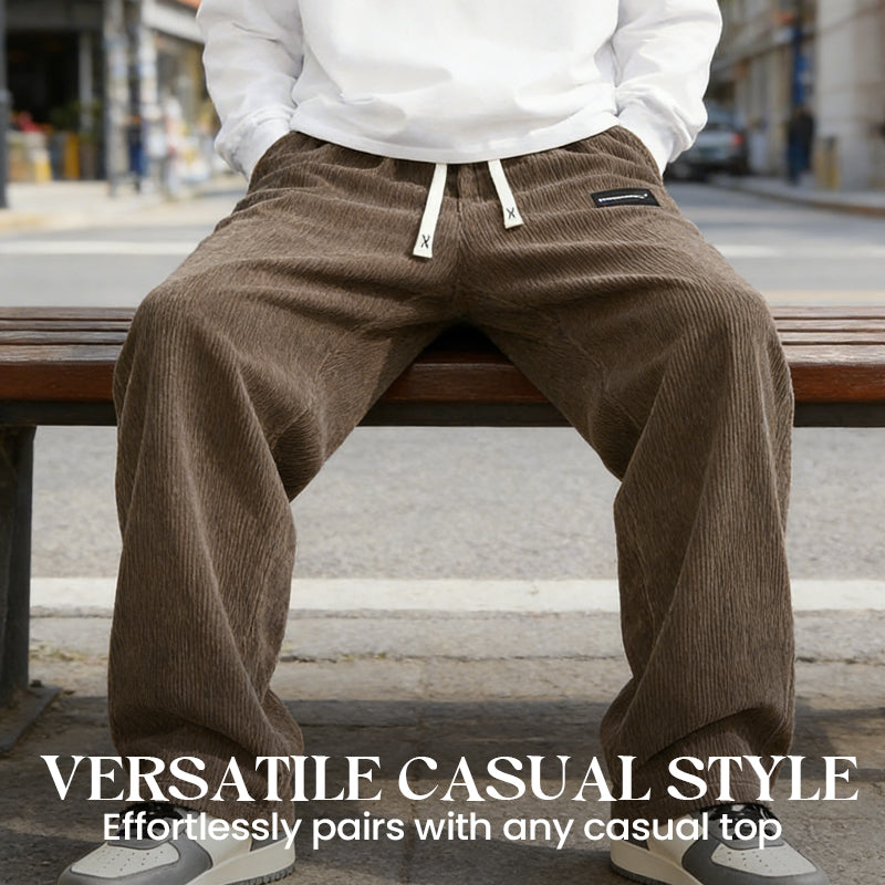 Tom | Pantalón ancho con cordón y bolsillos para hombre. - Alessia Madrid