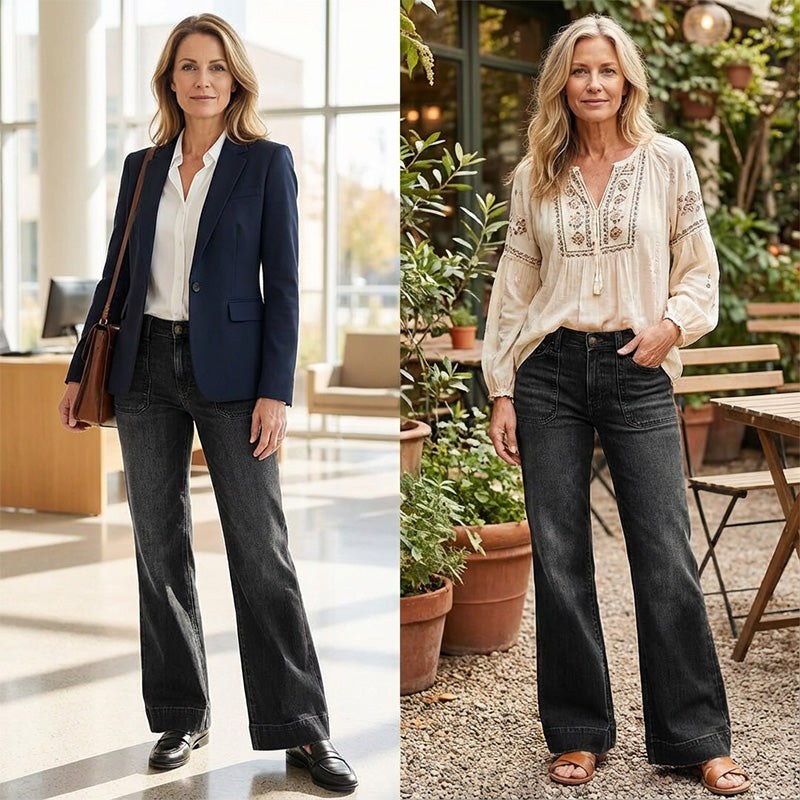 Leire | Wide legs Jeans - Alessia Madrid